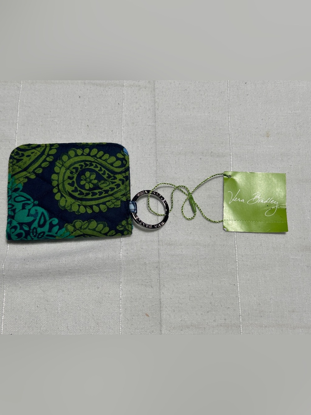 Vera Bradley Caribbean Sea Keyring Wallet NWT
